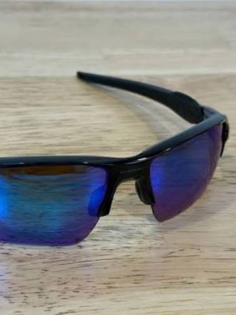 New! Oakley Flak 2.0 XL Polished Black Prizm Sapphire Polarized Lens OO9188-F759